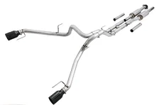 0FG Exhaust for Gen 2 Ford Raptor (Resonated Performance Cat-back) - Diamond Black 5" Tips image 1