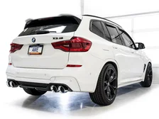 Valved SwitchPath™ Axleback Exhaust for BMW F97 X3 M / F98 X4 M - 4.5" Chrome Silver Tips image 7