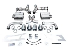 SwitchPath Exhaust for C8 Corvette Z06 - 4.5" Chrome Silver Tips image 4