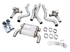 SwitchPath™ Catback Exhaust for BMW F8X M3/M4 - 4" Chrome Silver Tips image 3