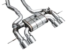 SwitchPath™ Exhaust for BMW G87 M2 - 4.5" Chrome Silver Tips image 3