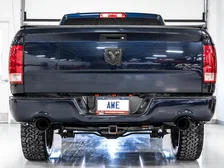 0FG Dual Rear Exit Catback for 4th Gen RAM 1500 5.7L (with bumper cutouts) - Diamond Black Tips image 4