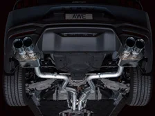 SwitchPath™ Exhaust for S650 Ford Mustang GT Fastback - Quad Chrome Silver Tips image 16