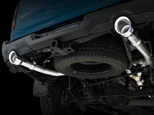 0FG Dual Rear Exit Catback for 4th Gen RAM 1500 5.7L (with bumper cutouts) - Chrome Silver Tips image 11