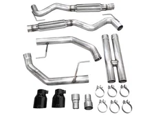 Track Edition Exhaust for S650 Ford Mustang GT Fastback - Dual Diamond Black Tips image 5