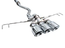 Track Edition Exhaust for FL5 Civic Type R - Triple Chrome Silver Tips image 6
