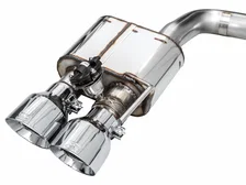 SwitchPath™ Exhaust for S650 Ford Mustang GT Fastback - Quad Chrome Silver Tips image 5
