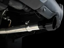 0FG Dual Rear Exit Catback for 4th Gen RAM 1500 5.7L (with bumper cutouts) - Diamond Black Tips image 2