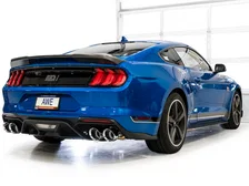 SwitchPath™ Exhaust for Ford Mustang S550 Mach1 - Quad Chrome Silver Tip image 4