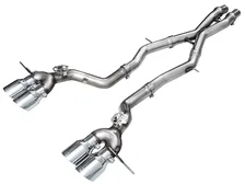 Track Edition Exhaust for BMW G87 M2 - 4.5" Chrome Silver Tips image 1