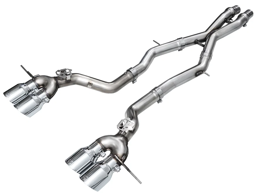 Track Edition Exhaust for BMW G87 M2 - 4.5" Chrome Silver Tips