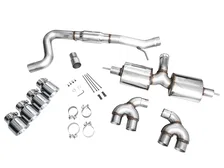 Touring Edition Exhaust for Volkswagen MK8 Golf R - Chrome Silver Tips image 6