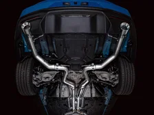 Track Edition Exhaust for S650 Ford Mustang GT Fastback - Dual Chrome Silver Tips image 8