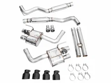 SwitchPath™ Exhaust for S650 Ford Mustang GT Fastback - Quad Diamond Black Tips image 6