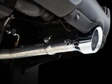 0FG Dual Rear Exit Catback for 5th Gen RAM 1500 5.7L (with bumper cutouts) - Chrome Silver Tips image 6