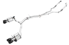 SwitchPath™ Exhaust for Audi B9 S5 Sportback - 4" Diamond Black Tips image 1