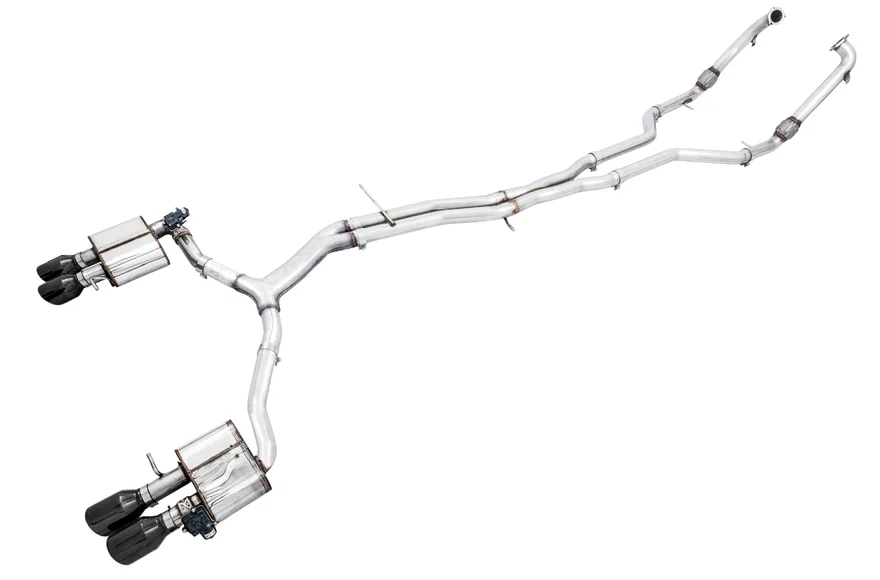 SwitchPath™ Exhaust for Audi B9 S5 Sportback - 4" Diamond Black Tips