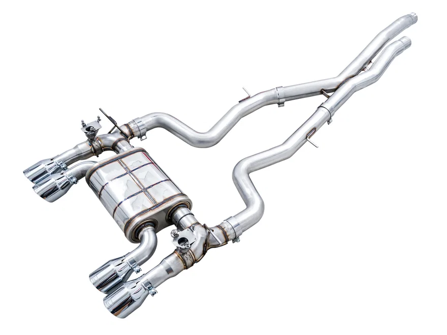 SwitchPath™ Catback Exhaust for BMW F8X M3/M4 - 4" Chrome Silver Tips
