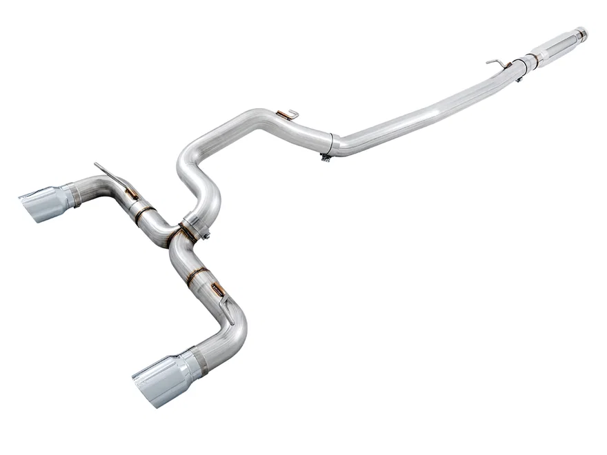 Track Edition Cat-back Exhaust for Ford Focus RS - Chrome Silver Tips