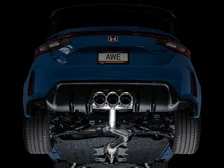 Track Edition Exhaust for FL5 Civic Type R - Triple Chrome Silver Tips image 9