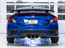 Dual-to-Triple Tip Conversion for 10th Gen Civic Si - Chrome Silver Tip (AWE Exhaust required) image 2