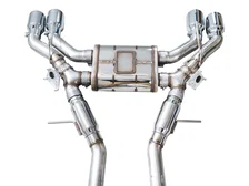 SwitchPath™ Exhaust for Cadillac CT5-V Blackwing - 4.5" Chrome Silver Tips image 6