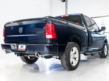 0FG Dual Rear Exit Catback for 4th Gen RAM 1500 5.7L (with bumper cutouts) - Chrome Silver Tips image 6