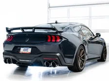 SwitchPath™ Exhaust for S650 Ford Mustang Dark Horse - Quad Chrome Silver Tips image 11