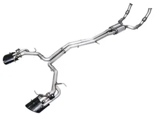SwitchPath™ Exhaust for C8 Audi RS 6/RS 7 - Diamond Black RS-style Tips image 1