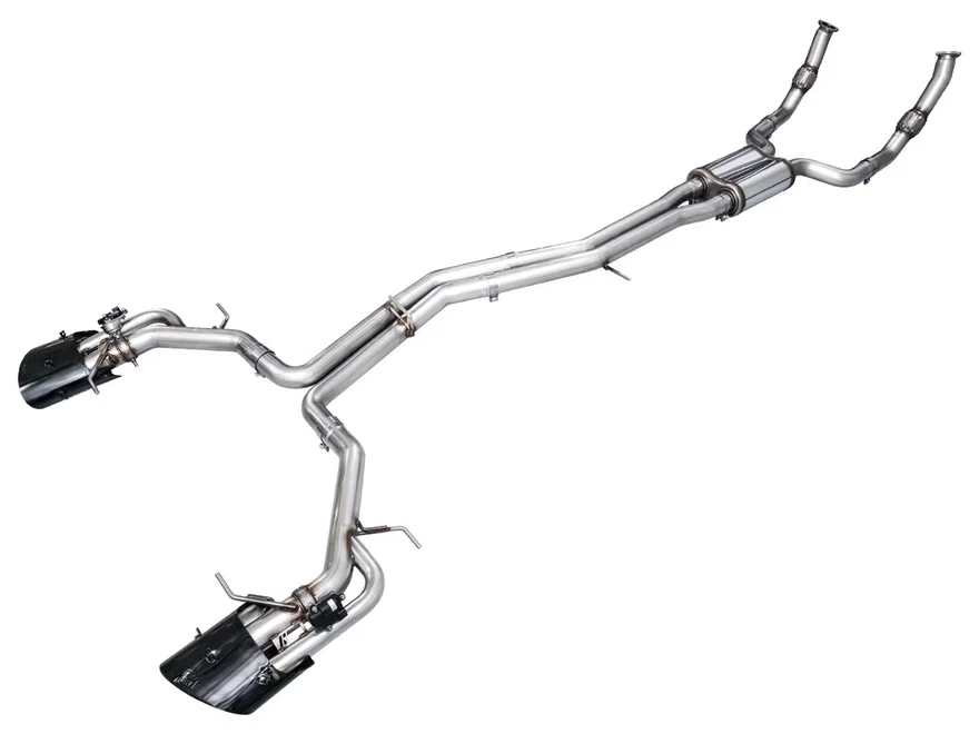 SwitchPath™ Exhaust for C8 Audi RS 6/RS 7 - Diamond Black RS-style Tips