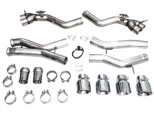 Track Edition Exhaust for BMW G87 M2 - 4.5" Chrome Silver Tips image 6