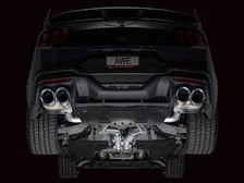SwitchPath™ Exhaust for S650 Ford Mustang Dark Horse - Quad Chrome Silver Tips image 14