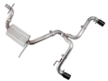 Performance Catback Exhaust for Mk6 GTI - Diamond Black Round Tips image 1