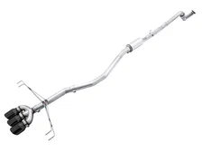 Track Edition Exhaust for FK8 Civic Type R (includes Front Pipe) - Triple Diamond Black Tips image 1