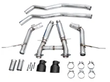 Track Edition Exhaust for Dodge Durango 6.4 / 6.2 SC - Diamond Black Tips image 4