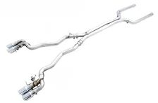 SwitchPath™ Catback Exhaust for BMW F90 M5 - 4" Chrome Silver Tips image 1