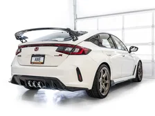 Track Edition Exhaust for FL5 Civic Type R - Triple Chrome Silver Tips image 21