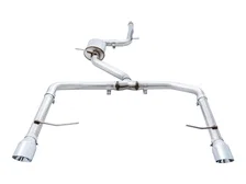 Track Edition Exhaust - Resonated - for MK7 Jetta GLI w/ High Flow Downpipe (not included) - Chrome Silver Tips image 5