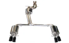 Touring Edition Exhaust for Audi B8 S4 3.0T - 3.5" Diamond Black Tips image 1