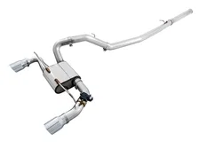 SwitchPath™ Cat-back Exhaust (with Remote) for Ford Focus RS - Chrome Silver Tips image 1