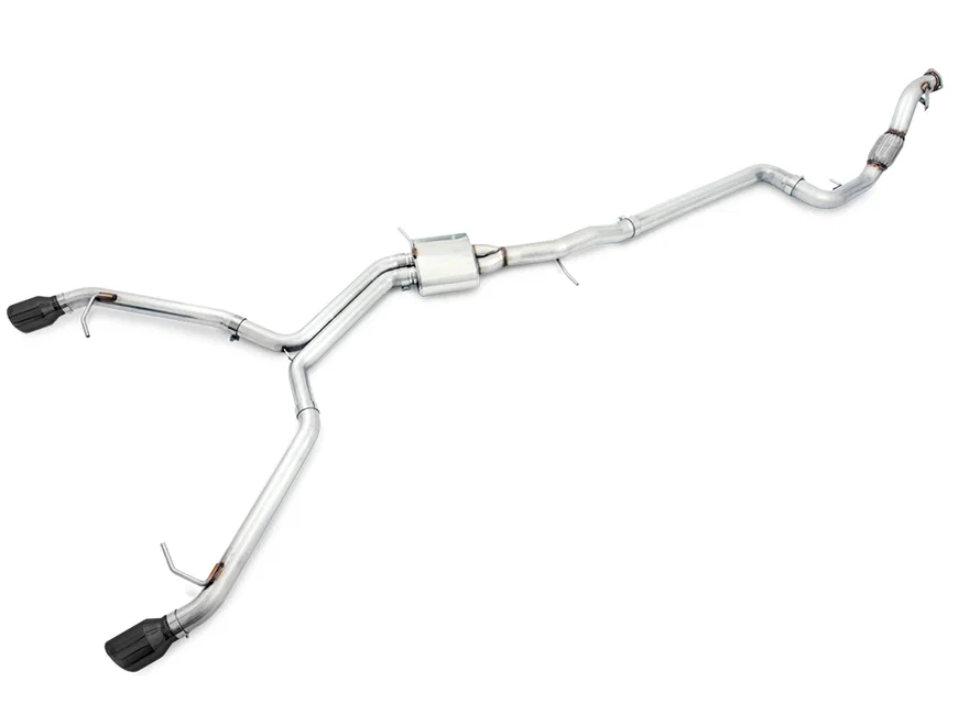 Track Edition Exhaust for B9 A4 - 4" Diamond Black Tips for Audi A4 Quattro