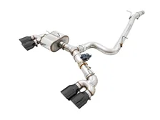 SwitchPath™ Exhaust for MK7.5 Golf R - Diamond Black Tips, 102mm image 1