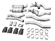 SwitchPath Catback Exhaust for BMW G8X M3/M4 - 4.5" Diamond Black Tips image 5