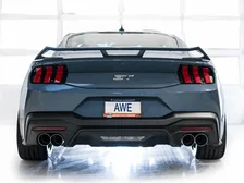 SwitchPath™ Exhaust for S650 Ford Mustang GT Fastback - Quad Chrome Silver Tips image 11