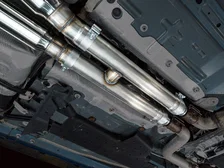 SwitchPath™ Exhaust for Ford Mustang S550 Mach1 - Quad Diamond Black Tips image 11