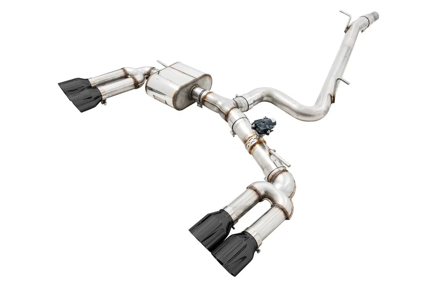 SwitchPath™ Exhaust for Audi 8V S3 - 4" Diamond Black Tips