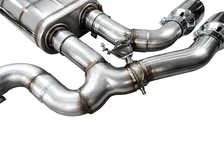 Valved SwitchPath™ Axleback Exhaust for BMW F97 X3 M / F98 X4 M - 4.5" Chrome Silver Tips image 4