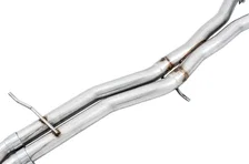 Track Edition Exhaust for Audi B9 S5 Sportback - 4" Diamond Black Tips image 3