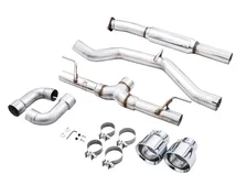 Track Edition Exhaust for Subaru BRZ / Toyota GR86 / Toyota 86 / Scion FR-S - 5" Chrome Silver Tips image 5