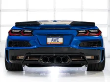 SwitchPath Exhaust for C8 Corvette Z06 - 4.5" Diamond Black Tips image 19